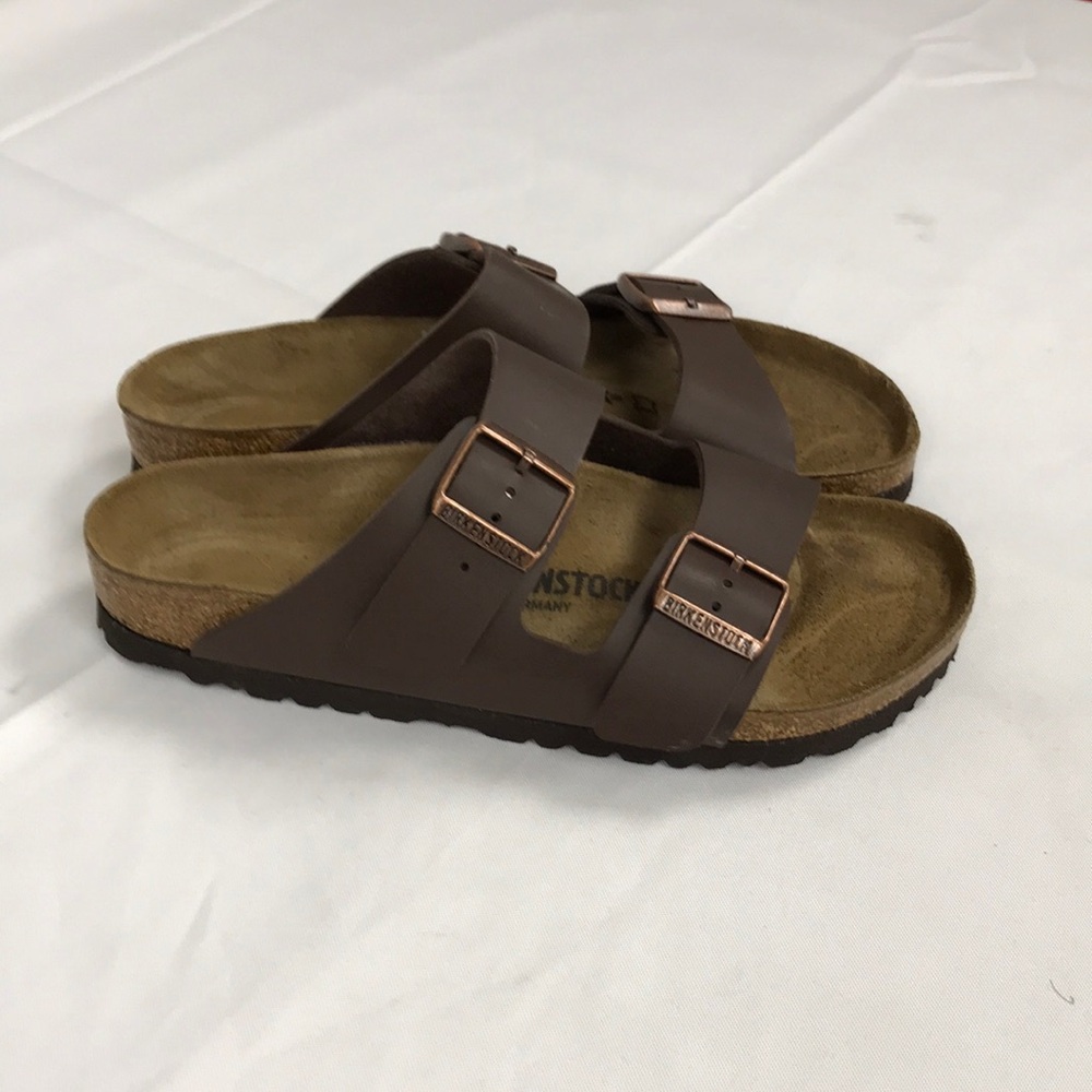 Birkenstock Unisex Arizona Brown Sandals size womens 9 mens 7 US